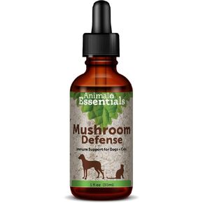 Animal Essentials Mushroom Defense - Immune System Support for Dogs & Cats, Natural Antioxidant, Mushrooms, For All Ages, Organic Herbs - 1 Fl Oz