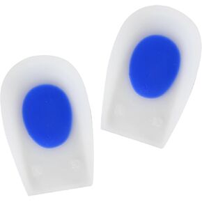 Heel Cushions for Heel Pain Relief - Gel Heel Cushion Inserts, Gel Heel Cups, Gel Heel Pads Shoes, Heel Support Heel Inserts Men Women, Heel Pain Plantar Fasciitis Heel Cups Heel Spur/Blue (Medium)