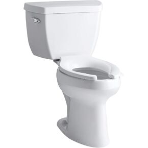 Kohler 3493-0 Highline Classic Comfort Height two-piece elongated chair height 1.6 gpf toilet, White
