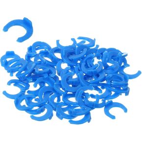 uxcell 50Pcs 3/8 Inch Locking Clip for RO Water Filtration Systems Tube Quick Connect Lock Clamps Fitting Replacement Parts, Red