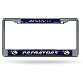 Rico Industries NHL Nashville Predators Standard Chrome License Plate Frame , 6 x 12.25"