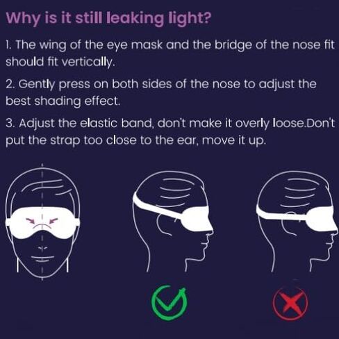 Eye Mask for Sleeping, 3D Contoured Sleep Eye Mask with Adjustable Strap, Night Eye Sleep Mask for Lash Extensions, Eye Shade Cover for Traveling Yoga Nap in Saudi Arabia