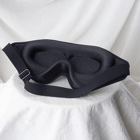 Eye Mask for Sleeping, 3D Contoured Sleep Eye Mask with Adjustable Strap, Night Eye Sleep Mask for Lash Extensions, Eye Shade Cover for Traveling Yoga Nap in Saudi Arabia