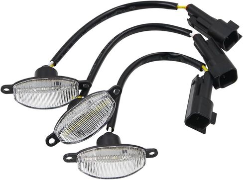 NJSBYL F150 LED Side Marker Lamps for 2010 2011 2012 2013 2014 Ford F150 SVT Raptor Pick Up Front Fender Flare Side Marker Lights Clear Lens Amber LED Turn Signal Light Kits in Saudi Arabia
