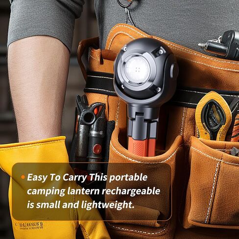 Camping Lantern,Rechargeable Camping Lights for Outdoor,LED Lantern with 6 Light Modes,Work Lights,Flashlight Lantern,Portable Battery Lantern for Hiking/Fishing/Cycling in Saudi Arabia