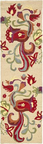 SAFAVIEH Blossom Collection 2'6" x 4' Rust / Multi BLM680B Handmade Premium Wool Accent Rug in Saudi Arabia
