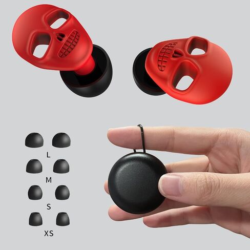 Ear Plugs for Sleeping Noise Canceling, 35dB Noise Reduction Earplugs, Reusable Hearing Protection in Flexible Silicone for Concerts, Travel, Work 8 Size Eartips with Small Box in Saudi Arabia