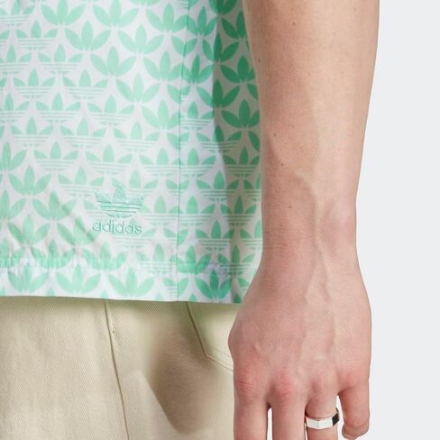adidas Originals Monogram All Over Print Short Sleeve Woven Easy Green SM in Saudi Arabia