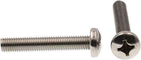 براغي آلة Prime-Line 9129976، رأس عموم، محرك فيليبس، 1/4 بوصة - 28 × 1-1/2 بوصة (10 عبوات) in Saudi Arabia
