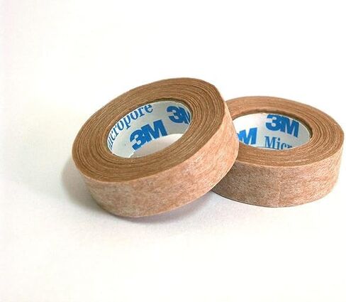 Micropore Tan Surgial Tape-Gentle Paper Tape, Hypoallergenic and Breathable, Ideal for Sensitive Skin 0.5'' Wide -2 Rolls in Saudi Arabia