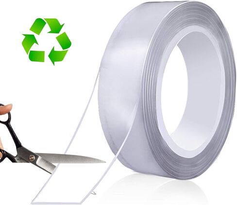 شريط MEMX مزدوج الجوانب لسجلات قصاصات الحرف اليدوية، سهل التمزيق باليد مقاس 3/5 بوصة × 98 قدمًا/لفة × 3 لفات، مثالي كلاصق لتغليف الهدايا، وصناعة البطاقات، ولوازم القرطاسية المدرسية والمكتبية. in Kuwait