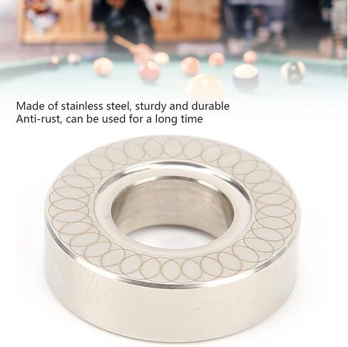 HERCHR Pool Cue Weights, Stainless Steel Billiard Practice Balance Ring for Billiard Practice Billiard Training Competition Billiard Pool Stick Tool in Saudi Arabia