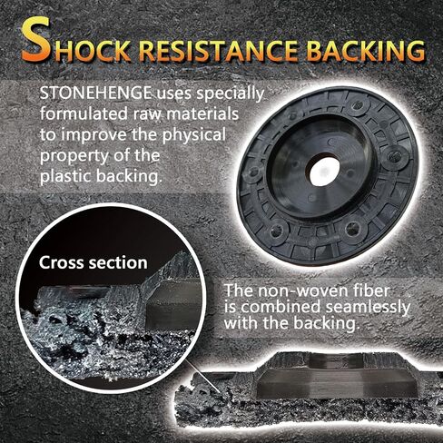 عجلة تجريد لمطحنة الزوايا لإزالة الطلاء والطلاء ومزيل الصدأ المؤكسد - 5 قطع باللون الأرجواني و5 قطع باللون الأسود مقاس (4-1/2 بوصة × 7/8 بوصة) in Kuwait