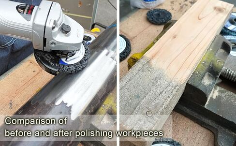 عجلة تجريد لمطحنة الزوايا لإزالة الطلاء والطلاء ومزيل الصدأ المؤكسد - 5 قطع باللون الأرجواني و5 قطع باللون الأسود مقاس (4-1/2 بوصة × 7/8 بوصة) in Kuwait