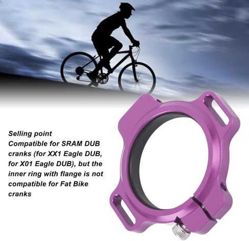 Crank Preloader 28.99mm Spindle Aluminium Alloy Bike Crank Chainring Adjuster with Thread Ring and Adjuster, Cycling Bracket Preload Adjuster(Blue) in Saudi Arabia
