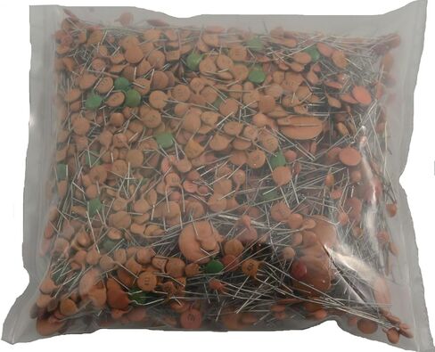 JAMECO GB255LB قرص سيراميك مكثف حقيبة انتزاع قيم متنوعة والتسامح 25 فولت و50 فولت in Kuwait