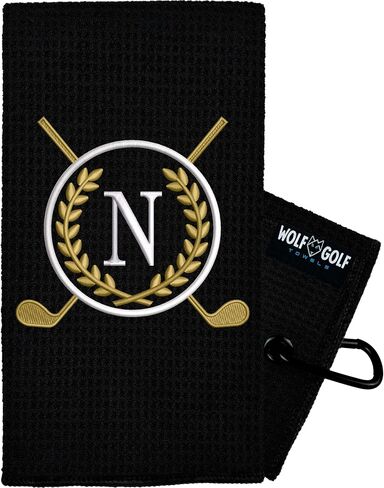 Monogrammed Golf Towel | Personalized Golf Towels for Golf Bags | Custom Golf Towel Golf Gifts | Golf Towels for Golf Bags for Men or Women | Personalized Golf Towel in Kuwait