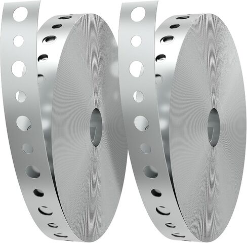 Galvanized Metal Pipe Strap 3/4-Inch x 100-Feet 24-Gauge for Pipe Support Metal Strapping with Holes Metal Pipe Hanger Strap in Kuwait