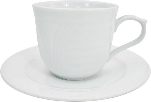 CAC China GAD-1-S Garden State 3-1/2 بوصة 7.5 أونصة كوب تراص من البورسلين الأبيض، صندوق من 36 in Saudi Arabia