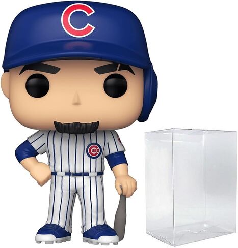 POP MLB: Cubs - Javier Báez (Home Uniform) Funko Vinyl Figure (Bundled with Compatible Box Protector Case), Multicolor, 3.75 inches in Saudi Arabia