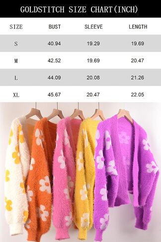 GOLDSTITCH Women's Casual Cropped Cardigan Sweater Long Sleeve V Neck Knit Sweaters Tops Shirts in Kuwait