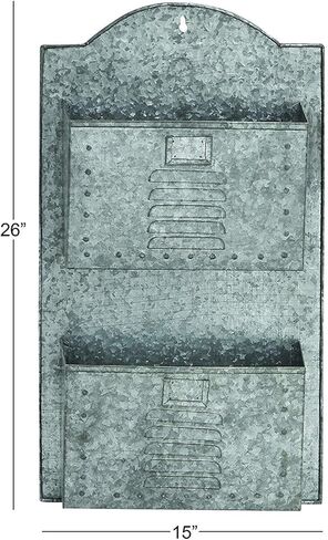 منظم جيب جداري من المعدن المجلفن بطبقتين من بنزارا، رمادي in Kuwait
