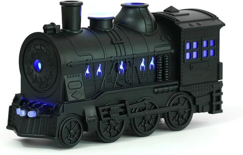 Essential Oil Diffuser, 300ml Train Shape 2 Modes Night Lights Remote Control Cool Mist Humidifier for Bedroom, Aroma Diffuser for Office, Waterless Auto Off Aromatherapy in Saudi Arabia