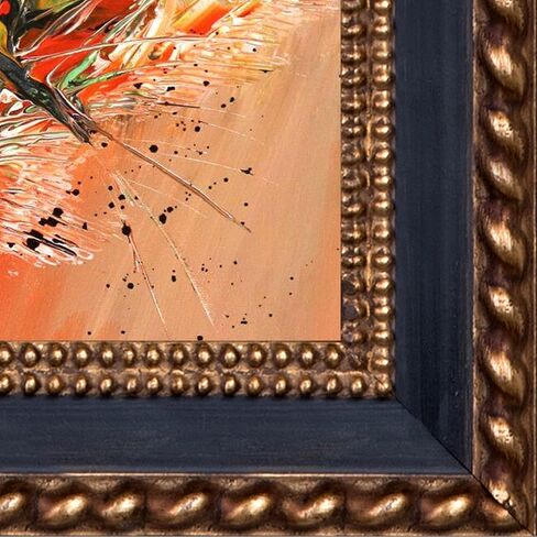 Mistic Phenomena with Verona Black and Gold Braid, 12.75" x 14.75" in Saudi Arabia