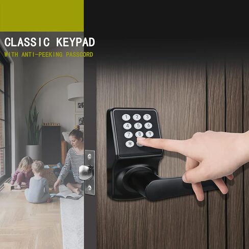 Cielsa Dawn Keypad Door Lock with Handle, Digital Door Lock Door Locks with keypads,Keyless Entry Door Lock with Handle-IC Card and Anti-peep Password- Easy Installation for Home, Hotel in Saudi Arabia