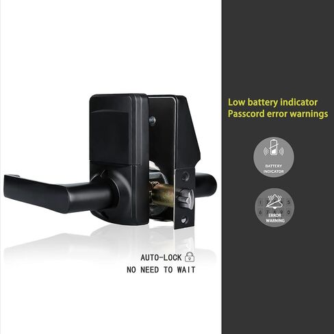 Cielsa Dawn Keypad Door Lock with Handle, Digital Door Lock Door Locks with keypads,Keyless Entry Door Lock with Handle-IC Card and Anti-peep Password- Easy Installation for Home, Hotel in Saudi Arabia