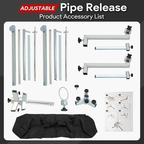 PEX Pipe Uncoiler, Heating Pex Tubing Uncoiler Rack Removable Installation PEX Pipeing Uncoiler For 3/8'' to 1''(1 set) in Saudi Arabia