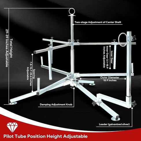 PEX Pipe Uncoiler, Heating Pex Tubing Uncoiler Rack Removable Installation PEX Pipeing Uncoiler For 3/8'' to 1''(1 set) in Saudi Arabia