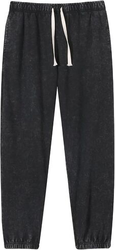 BINTEHGS Womens Joggers with Pockets Baggy High Waisted Wide Leg Sweatpants Women Loose Vintage Drawstring Washed Pants in Saudi Arabia