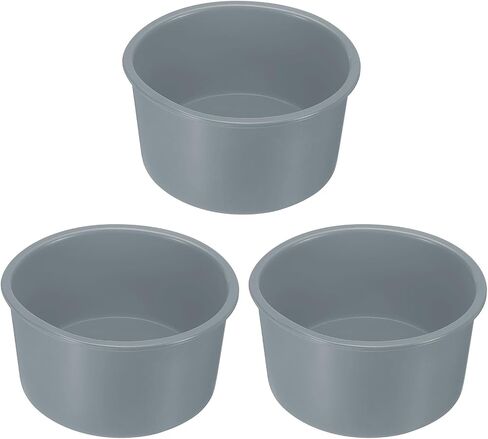 uxcell 3pcs Round Cake Pans, 4 Inch Silicone Cake Molds for Baking, Nonstick & Quick Release Circle Cake Pans for Layer Cake, Smash Cake and Cheese Cake Pink in Saudi Arabia