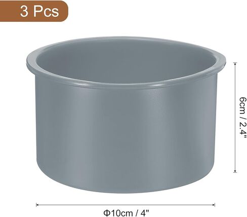 uxcell 3pcs Round Cake Pans, 4 Inch Silicone Cake Molds for Baking, Nonstick & Quick Release Circle Cake Pans for Layer Cake, Smash Cake and Cheese Cake Pink in Saudi Arabia
