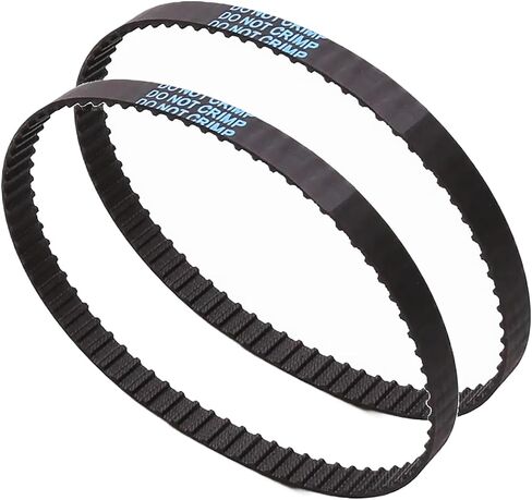 حزام توقيت 140XL، عرض 3/8 بوصة، مسافة 0.2 بوصة، طول 14 بوصة، 140XL037 أحزمة محرك صناعية مطاطية بحلقة مغلقة، حزام ميكانيكي متنوع، حزام بديل للملحقات، حزام مخرطة، قطعتان in Kuwait
