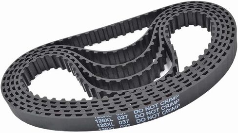 حزام توقيت 140XL، عرض 3/8 بوصة، مسافة 0.2 بوصة، طول 14 بوصة، 140XL037 أحزمة محرك صناعية مطاطية بحلقة مغلقة، حزام ميكانيكي متنوع، حزام بديل للملحقات، حزام مخرطة، قطعتان in Kuwait