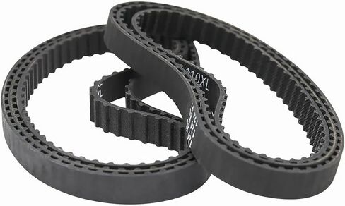 حزام توقيت 140XL، عرض 3/8 بوصة، مسافة 0.2 بوصة، طول 14 بوصة، 140XL037 أحزمة محرك صناعية مطاطية بحلقة مغلقة، حزام ميكانيكي متنوع، حزام بديل للملحقات، حزام مخرطة، قطعتان in Kuwait