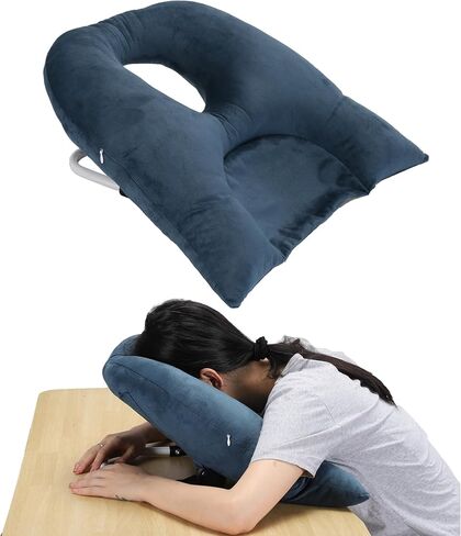 New Upgrade Face Down Pillow After Eye Surgery, Adjustable Height Prone Prone Pillow Face Down Sleep, Retina Lying Pillow, Eye Surgery Support Equipment, Blue in Saudi Arabia