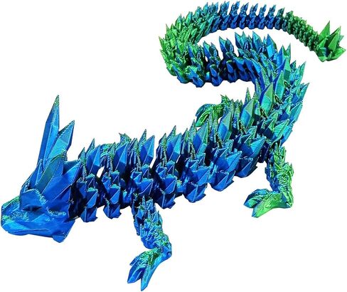 12inch 3D Printed Dragon Egg,Mystery Crystal Dragon Fidget Toys,Articulated Dragon,Home Desk Decor Easter Surprise Dinosaur Eggs,Adults Fidget Toys for Autism/ADHD (Laser Purple) in Saudi Arabia