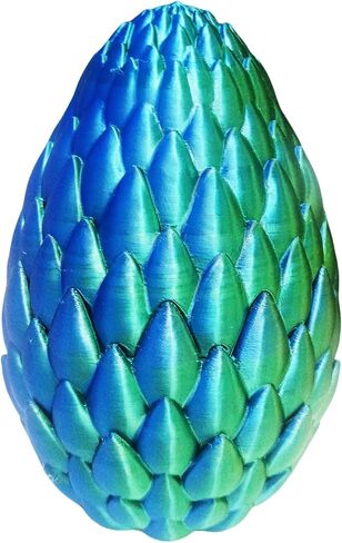 12inch 3D Printed Dragon Egg,Mystery Crystal Dragon Fidget Toys,Articulated Dragon,Home Desk Decor Easter Surprise Dinosaur Eggs,Adults Fidget Toys for Autism/ADHD (Laser Purple) in Saudi Arabia