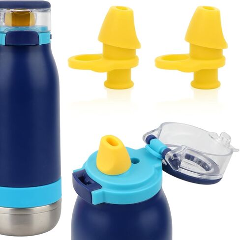 2pcs Bite Valve Replacement for Ello Emma 14oz Kids Water Bottle, Silicone No BPA Water Bottle Mouthpiece Replacement Compatible with Ello Emma 14oz Accessories Parts in Saudi Arabia