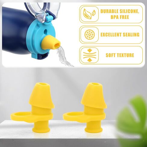 2pcs Bite Valve Replacement for Ello Emma 14oz Kids Water Bottle, Silicone No BPA Water Bottle Mouthpiece Replacement Compatible with Ello Emma 14oz Accessories Parts in Saudi Arabia