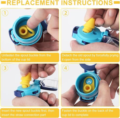 2pcs Bite Valve Replacement for Ello Emma 14oz Kids Water Bottle, Silicone No BPA Water Bottle Mouthpiece Replacement Compatible with Ello Emma 14oz Accessories Parts in Saudi Arabia