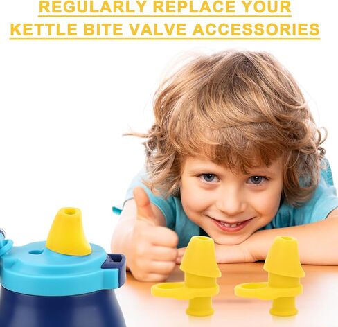 2pcs Bite Valve Replacement for Ello Emma 14oz Kids Water Bottle, Silicone No BPA Water Bottle Mouthpiece Replacement Compatible with Ello Emma 14oz Accessories Parts in Saudi Arabia