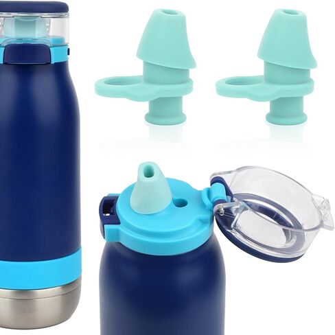 2pcs Bite Valve Replacement for Ello Emma 14oz Kids Water Bottle, Silicone No BPA Water Bottle Mouthpiece Replacement Compatible with Ello Emma 14oz Accessories Parts in Saudi Arabia