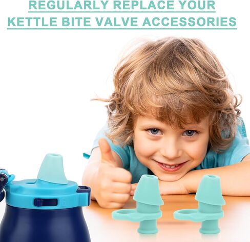 2pcs Bite Valve Replacement for Ello Emma 14oz Kids Water Bottle, Silicone No BPA Water Bottle Mouthpiece Replacement Compatible with Ello Emma 14oz Accessories Parts in Saudi Arabia