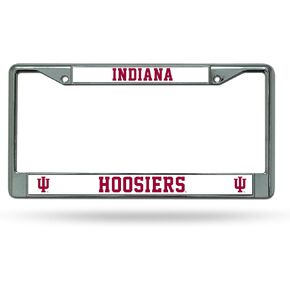 Rico Industries NCAA Indiana Hoosiers Premium License Plate Chrome Frame 12" x 6"