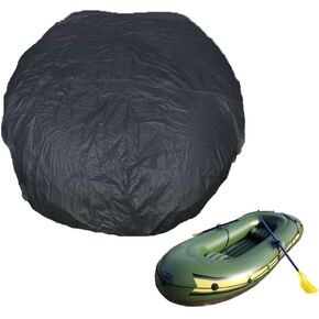 J&C Waterproof Inflatable Boat Cover UV resistant Dinghy Covers Fits for 7 to 17 Ft 7 8 9 10 11 12 13 14 15 16 17 feet Rubber Boat Protector (330 x 94 x 46 cm /10.8 x 3 x 1.5 ft)