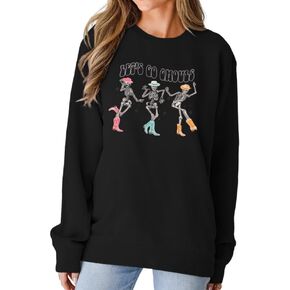 MODNTOGA Women Halloween Sweatshirt Crewneck Pumpkin Graphic Shirt Long Sleeve Halloweentown Est 1998 Print Pullover Tops